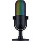 Razer Seiren V3 Chroma - RGB USB Microphone with Tap-to-Mute (Stream and Game Reactive Lighting, Supercardioid Condenser Mic, Digital Gain Limiter and Built-in Shock Absorber) Black