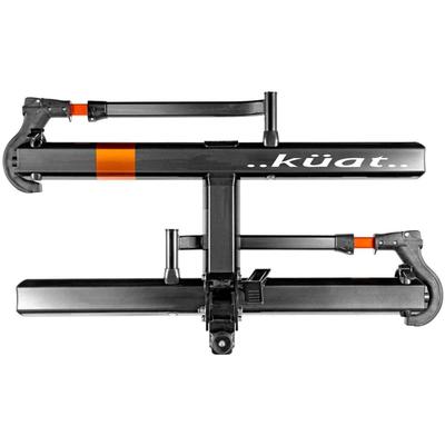 Kuat 1.25in Sherpa 2.0 - 2-Bike Rack Gray Metallic and Orange Anodize SH12G