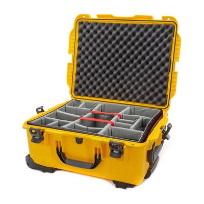 Nanuk 955 Wheeled Hard Case with Dividers (Yellow, 62.5L) 955-2004