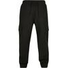 Jogginghose URBAN CLASSICS "Urban Classics Herren Comfort Military Pants", Herren, Gr. L, US-Größen, schwarz, 62% Viskose, 34% Polyester, 4% Elasthan, unifarben, relaxed fit, Hosen