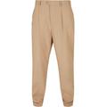 Stoffhose URBAN CLASSICS "Urban Classics Herren Straight Pleat-Front Trousers" Gr. 28, Normalgrößen, beige (unionbeige) Herren Hosen Stoffhosen