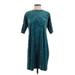 Apt. 9 Casual Dress - Shift: Teal Dresses - Women's Size Small