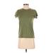 Rag & Bone Short Sleeve T-Shirt: Green Print Tops - Women's Size Small