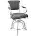 Miami Counter 26" or Bar 30" Metal Bar Stool on A Base