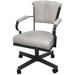 Miami Swivel Metal Caster Chair on Reading Base - 18" High Seat