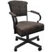 Miami Swivel Metal Caster Chair on Reading Base - 18" High Seat