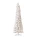 Pre-lit Slim White Artificial Christmas Tree - 13' - Clear LED Lights - over-10-feet