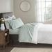 Cal King 400 Thread Count Wrinkle Resistant Sateen Sheet Set Seafoam