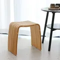 Tabouret de salle à manger de loisirs en bambou simple imperméable siège chaud moderne porche