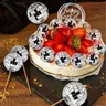 Ornements de décoration de gâteau de boule de miroir Plugin Ins Style accessoires de fête de