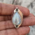 Bague opale de style ethnique vintage pour femme matiques en pierre de lune bijoux fins