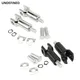 Repose-pieds de passager de moto en aluminium kit de chape pour Harley Softail Fat Boy Heritage