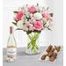 Cherished Blooms Bouquet With Mother's Day Drizzled Strawberries™ & Pinot Gris, Family Item Flowers Mixed Bouquets by Harry & David