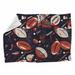 VisionBedding Football Fleece Throw Blanket - Soccer Warm Soft Blankets - Throws for Sofa, Bed, & Chairs Fleece/Microfiber/Fleece | Wayfair