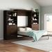 Wade Logan® Arlex Storage Murphy Platform Bed Wood in Gray | Queen | Wayfair 12E7231392BE49FF9841F57B562E5BC1