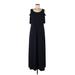 Chico's Casual Dress - A-Line Scoop Neck Sleeveless: Black Print Dresses - Women's Size Medium