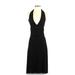 Banana Republic Cocktail Dress - Sheath Halter Sleeveless: Black Solid Dresses - Women's Size 4