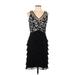 Scarlett Nite Casual Dress - A-Line V Neck Sleeveless: Black Dresses - Women's Size 10