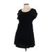 a:glow Casual Dress - A-Line: Black Solid Dresses - Women's Size X-Small Maternity