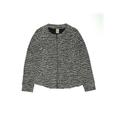 Gymboree Denim Jacket: Gray Print Jackets & Outerwear - Kids Girl's Size 10
