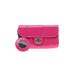 Leather Clutch: Pink Solid Bags