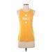 Nike Active Tank Top: Yellow Print Activewear - Women's Size Small