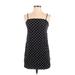 Hollister Casual Dress - Mini Square Sleeveless: Black Polka Dots Dresses - Women's Size X-Small