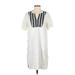 World Market Casual Dress - Popover: Ivory Dresses - Women's Size Small