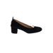 Everlane Heels: Pumps Chunky Heel Minimalist Black Print Shoes - Women's Size 5 - Almond Toe