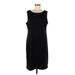 Talbots Outlet Cocktail Dress - Shift: Black Solid Dresses - Women's Size Medium