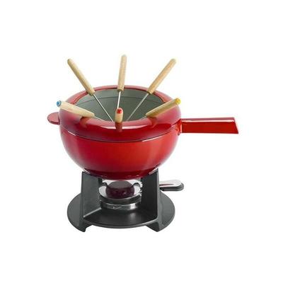 Fondue-Set rot 20 cm Gusseisen Fonduetopf - Zwilling