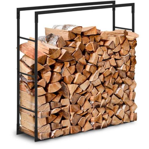 Kaminholzregal Brennholzregal Holzständer Feuerholzregal 35 kg Stahl schwarz