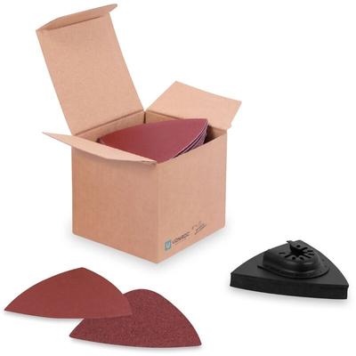 Schleifpapier & Schleifpapier Dreieckschleifer - 80/82mm - 50 Blätter mit Körnung 60, 80, 100, 120 Image