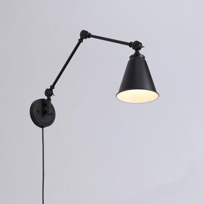Schwenkbare Vintage-Wandleuchte „Tika“ mit Kabel und Stecker Image