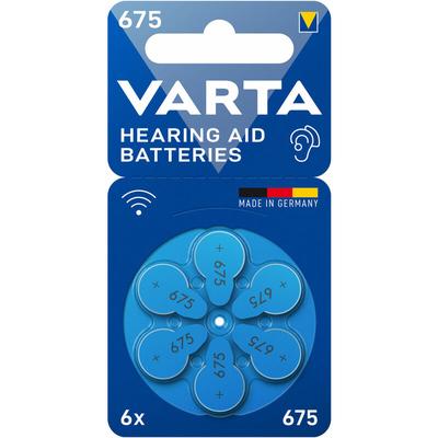 Hearing Aid Batteries 675 Hörgeräte Batterie (6er Blister) - Varta