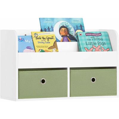 Sobuy - KMB81-W Kindergarderobe Kinderregal Bücherregal für Kinder Wandregal Hängeregal