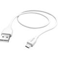 USB-Ladekabel usb 2.0 usb-a Stecker, USB-Micro-B Stecker 1.50 m Weiß 00201587 - Hama