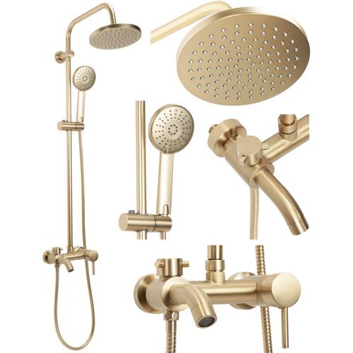 Duschgarnitur luis gold brush - REA
