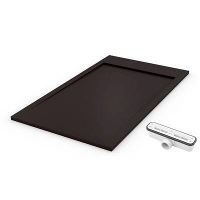 PDD - Extra flache Duschwanne premium ambiente schwarz ral 9005 90x110 Image