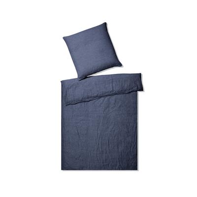 Elegante Casual Bettwäsche »Breeze« Marine 7038-220 Bettwäsche 200x220 cm / 2x 80x80 cm Image