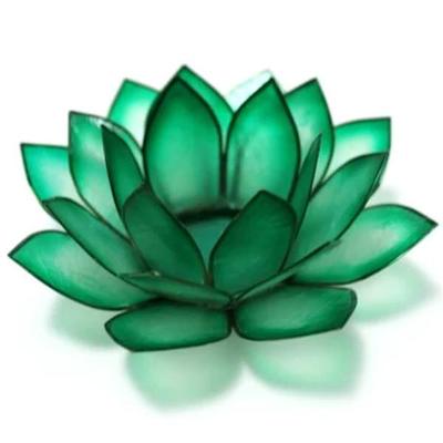 OM Gallery 631602 - Rain Forest Paradise Lotus Tea Light Candle Holder