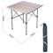 Foxtrade - Tavolino alluminio pieghevole mercatini fiera pesca campeggio picnic 70x70x70 cm