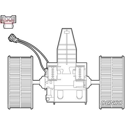 Denso Innenraumgebläse [Hersteller-Nr. DEA05009] für BMW Image