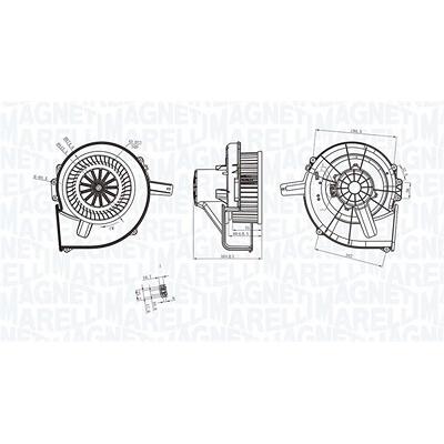 Magneti Marelli Innenraumgebläse [Hersteller-Nr. 069412211010] für Audi, Seat, Skoda, VW Image