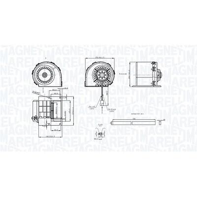 Magneti Marelli Innenraumgebläse [Hersteller-Nr. 069412325010] für Mercedes-Benz Image