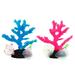 Ornament Decor 2 Pcs Squidward Fish Tank Decorations Aquarium Glowing Artificial Corals Simulated Pool Ocean Resin Base