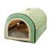 Dog Bed House Indoor with Non-Slip Bottom Removable and Washable Cover House Kennel Bed Mat for Small Dogs Cats Winter Warm Cat Nest Puppy Cave Pet Products 13.78x15.75x13.78inch