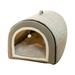 Soft Cozy Dog Bed House Indoor Pet House with Non-Slip Bottom Removable and Washable Cover Winter Warm Cave Sleeping Nest Bed for Cats Dogs Pet Products 13.78x15.75x13.78inch