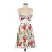 Lilly Lou Casual Dress: White Floral Dresses - Women's Size Small