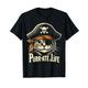 Niedliches lustiges Piratenkatzen-T-Shirt für Kinder, Purr-ate Life Piratenkapitän T-Shirt